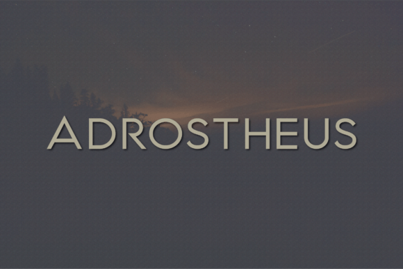 Adrostheus: A Modern Sans Serif Typeface for Real Branding Work