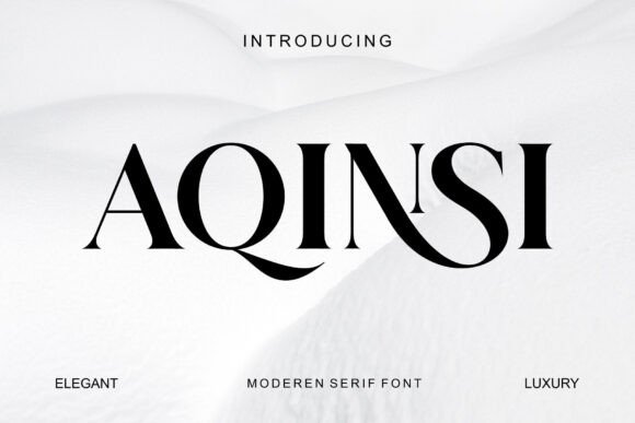 Aqinsi Serif Typeface: Elegant, Modern & Nostalgic