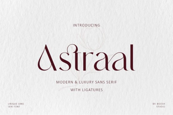 Astraal: A Luxury Sans Serif Font for Handmade Brands