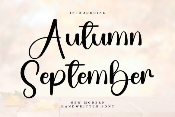Autumn September: A Friendly Handwritten Font for Small Business Branding