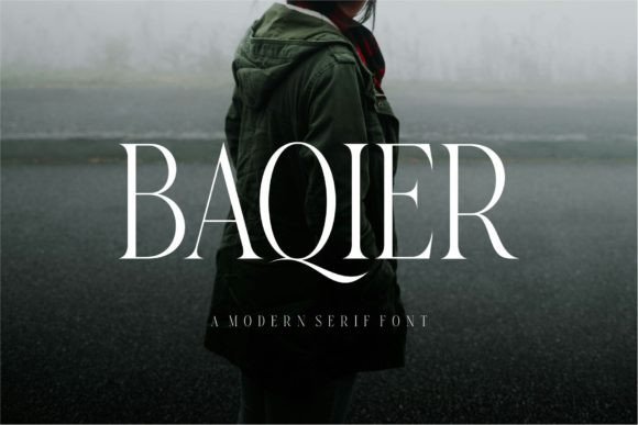 Baqier: A Modern Serif Font for Digital Brand Clarity