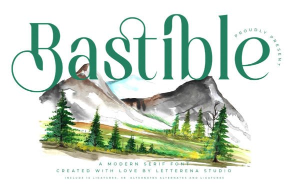 Bastible: A Luxury Serif Font for Handmade Brands