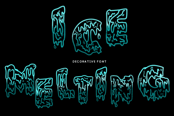 Ice Melting: A Whimsical Decorative Typeface for Brand Magic