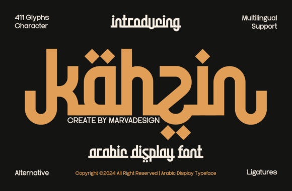 Kahzin Font: A Modern Arabic Typeface for Business Branding