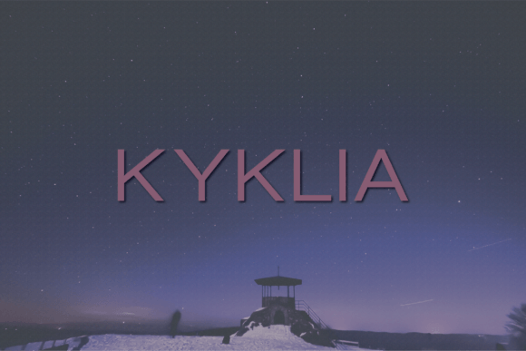 Kyklia: A Sans Serif Typeface That Breathes With Your Words