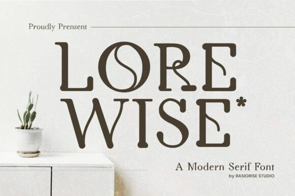 Lore Wise: A Refined Condensed Serif Font for Brand Clarity