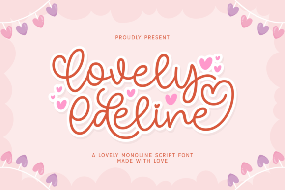 Lovely Edeline: A Refined Monoline Script Font for Handmade Brands