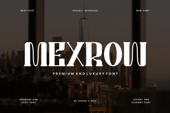 Mexrow: A Luxury Serif Font That Elevates Real Branding Work