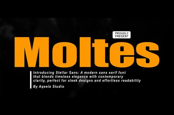 Moltes: A Modern Sans Serif Font That Elevates Handmade Design