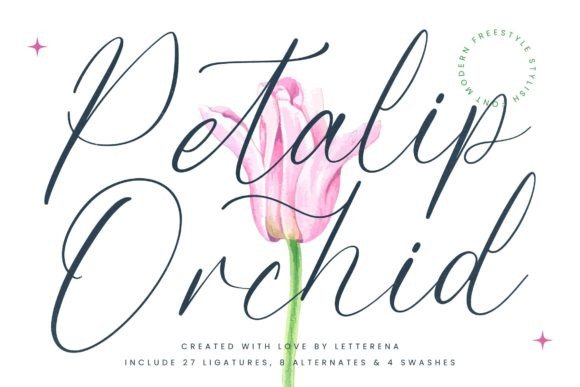 Petalip Orchid: A Script Font That Earns Its Place