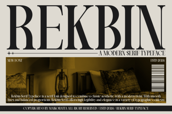 Rekbin: A Modern Serif Font That Earns Its Place on the Brand Board