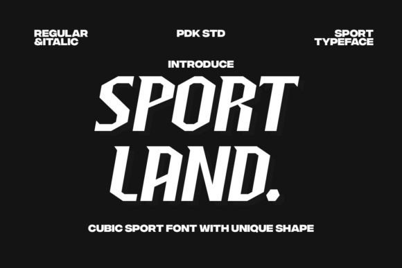 Sport Land: A Bold, Modern Sans Serif Font for Brand Identity
