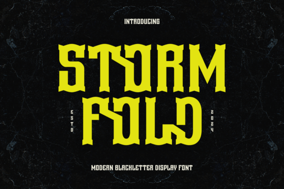 Storm Fold: A Modern Blackletter Font for Handmade Brands