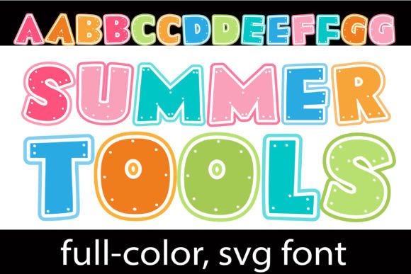 Summer Tools: A Color Font for Light, Lively Editorial Moments