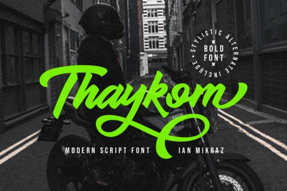 Thaykom: A Modern Script Typeface That Makes Your Campaigns Instantly Legible
