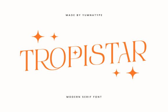 Tropistar Serif Font for Handmade Labels & Elegant Printables