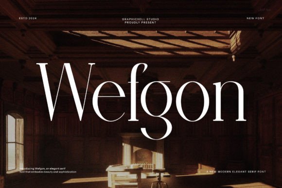 Wefgon: A Modern Serif Font for Scroll-Stopping Marketing